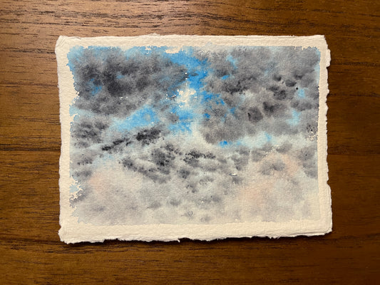[Handmade postcard] Gloomy sky - 2